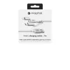 mophie Charge and Sync kabel- USB-A to Micro/USB-C/LTG- 1M- Biały