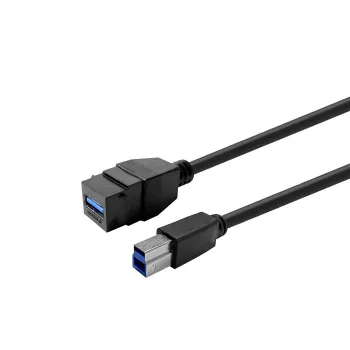 Kabel przedłużający VivoLink USB 3.0 A-A PROKEYUSB3AFBM1B czarny, gniazdo-gniazdo, 1 m