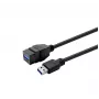 Przedłużacz VivoLink USB 3.0 A‑A PROKEYUSB3AFM2B, Czarny, Wtyk Typ A na Gniazdo Typ A, 2 m