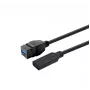 Kabel VivoLink USB 3.0 Typ A – Typ A 0,2 m — czarny