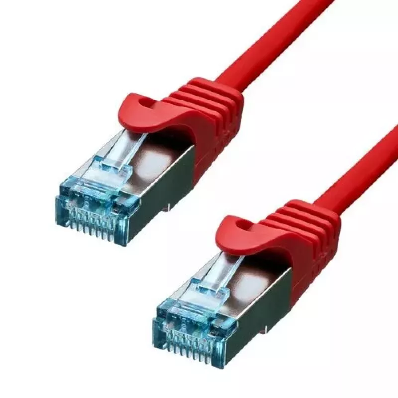Kabel Ethernet ProXtend CAT6A RJ-45 S/FTP 0,75 m czerwony