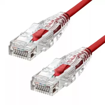 Kabel Ethernet ProXtend Ultra cienki CAT6 RJ-45 4M Czerwony