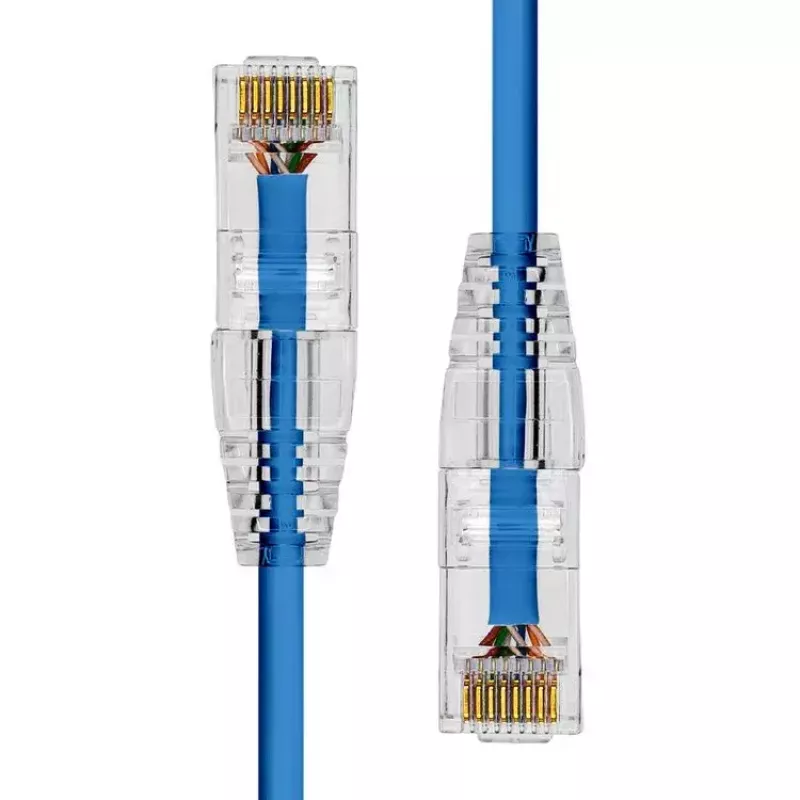 Kabel Ethernet ProXtend Ultra cienki CAT6A RJ-45 5M Niebieski