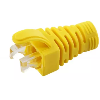 Osłona odciążająca MicroConnect CONB65Y do przewodów Cat5e/Cat6/Cat6A do 6,5 mm, żółta