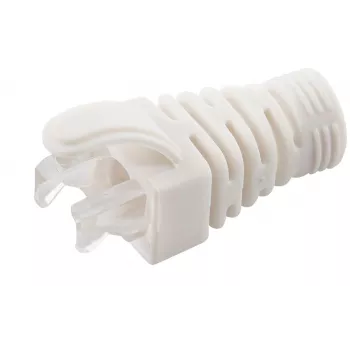 MikroConnect CONB65W odciążka do kabli Cat5e/Cat6/Cat6A do 6,5 mm, biała
