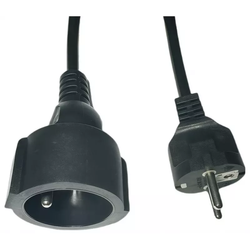 Przedłużacz zasilający MicroConnect MC-PE0500FRB 500 cm z wtyczką EU, czarny