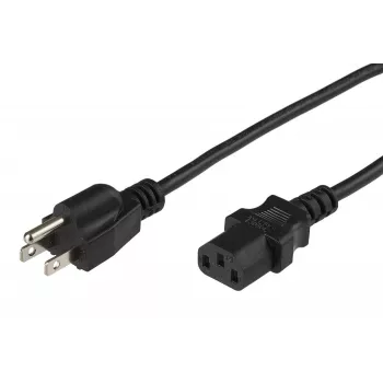 Kabel zasilający Microconnect PE110405 Czarny 0,5 m Złącze C13 Wtyczka sieciowa typu B