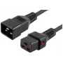 Kabel zasilający MicroConnect MC-C19C20LOCK-1.5M — C19 do C20 z blokadą IEC, 1,5 m