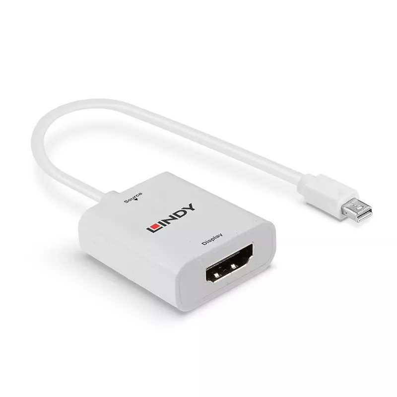 Lindy Mini DisplayPort 1.2 na HDMI 2.0 18G aktywny konwerter