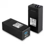 Nadajnik i odbiornik AV Lindy 200m Światłowodowy przedłużacz USB 3.0