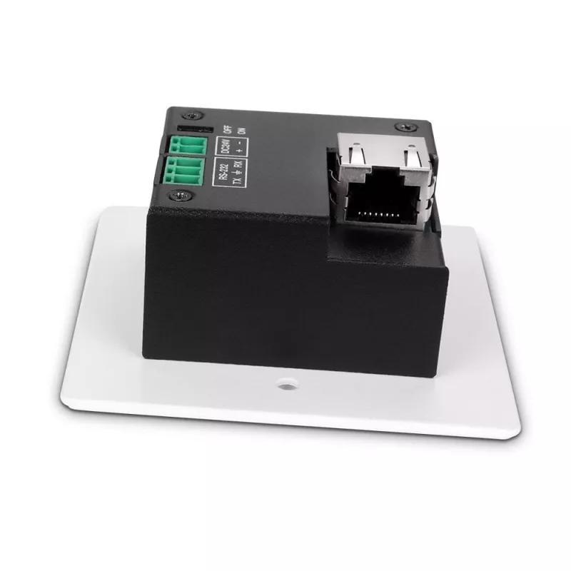 Przedłużacz Lindy 70m Cat.6 HDMI 4K60, IR i RS-232 HDBaseT, nadajnik ścienny UK