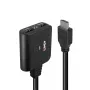 Lindy 2-portowy kabel rozdzielacza HDMI 4K60 czarny 3840x2160
