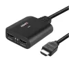 Lindy 2-portowy kabel rozdzielacza HDMI 4K60 czarny 3840x2160