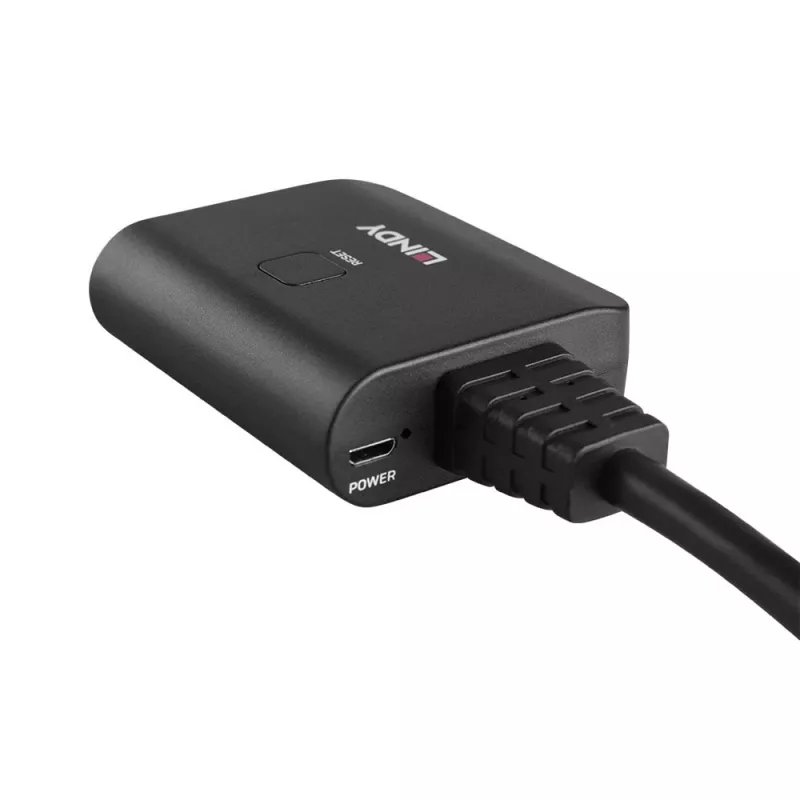 Lindy 2-portowy kabel rozdzielacza HDMI 4K60 czarny 3840x2160