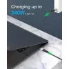 Manhattan USB-C do USB-C Kabel 240W 2m Męski do Męski Czarny 480 Mbps