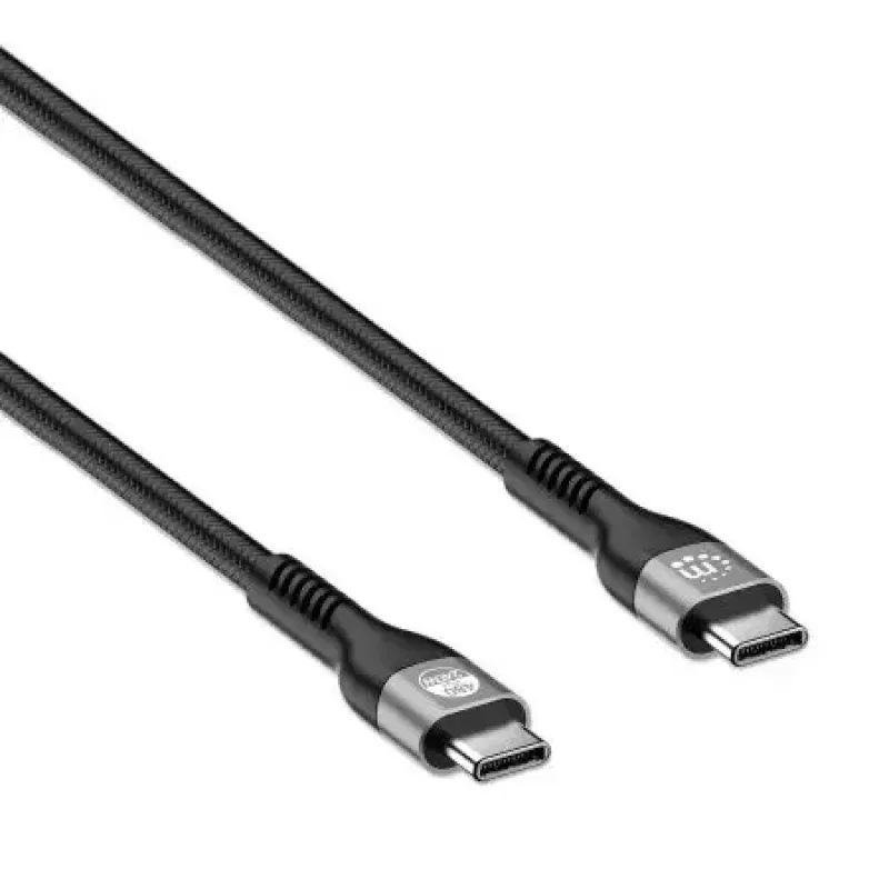 Manhattan USB-C do USB-C Kabel 240W 2m Męski do Męski Czarny 480 Mbps