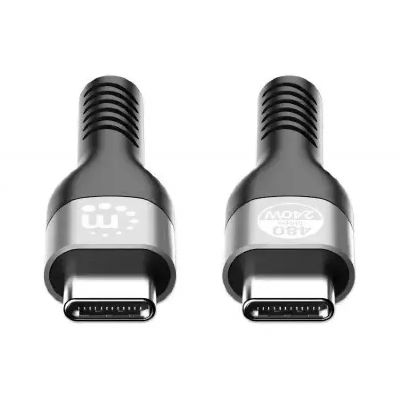 Manhattan USB-C do USB-C Kabel 240W 2m Męski do Męski Czarny 480 Mbps