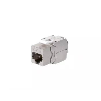 Equip Cat 8.1 Shielded Keystone Jack Toolfree 8pcs Stainless Steel RJ-45