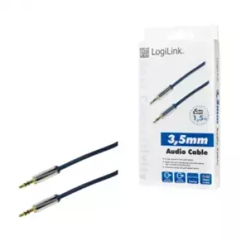 Kabel audio LogiLink CA10150 1,5 m 3,5 mm niebieski