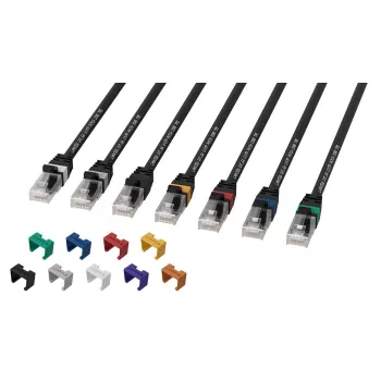 Kabel sieciowy Lanview LV-UTP6A01B czarny 1 m S/FTP (S-STP)