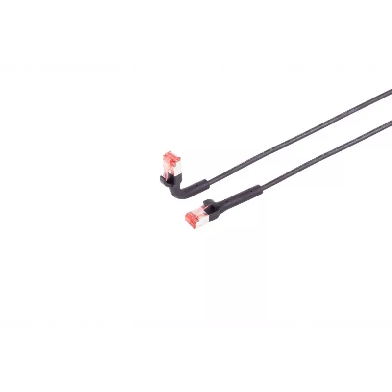 Kabel sieciowy Lanview LV-6AFTP-FLEX-ANG-015B RJ45 Cat6A 15 m czarny