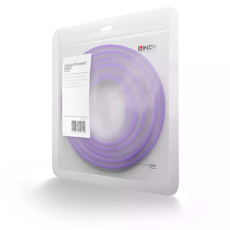 Kabel sieciowy Lindy 47829 fioletowy 15 m Kat.6 S/FTP (S-STP)