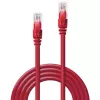 Kabel sieciowy Lindy 0,5 m Kat.6 U/UTP, czerwony