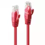 Kabel sieciowy Lindy 3m Kat.6 RJ-45 U/UTP Czerwony