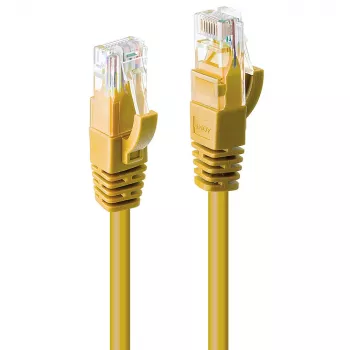 Lindy 0.5m CAT6 U/UTP kabel sieciowy, żółty