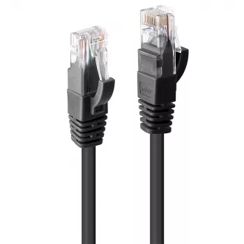 Kabel sieciowy Lindy 15m Kat.6 RJ-45 U/UTP Czarny
