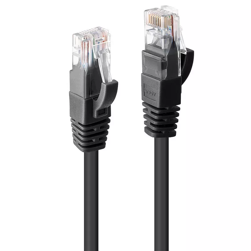 Kabel sieciowy Lindy 20 m Kat.6 RJ-45 U/UTP Czarny