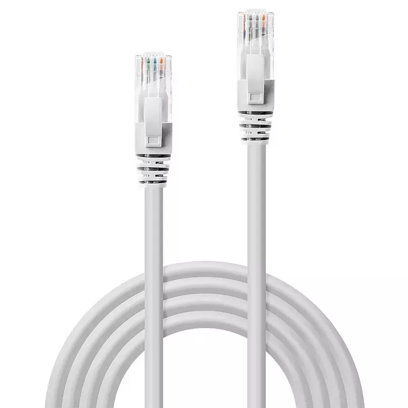 Kabel sieciowy Lindy 30m kat.6 U/UTP, biały