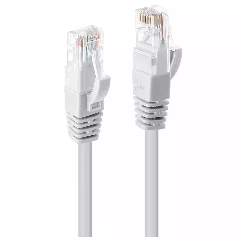 Kabel sieciowy Lindy 30m kat.6 U/UTP, biały