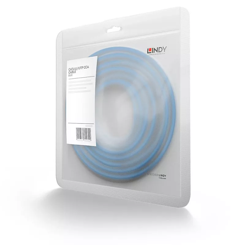 Lindy 48176 kabel sieciowy niebieski 7.5 m Cat6 U/UTP (UTP)