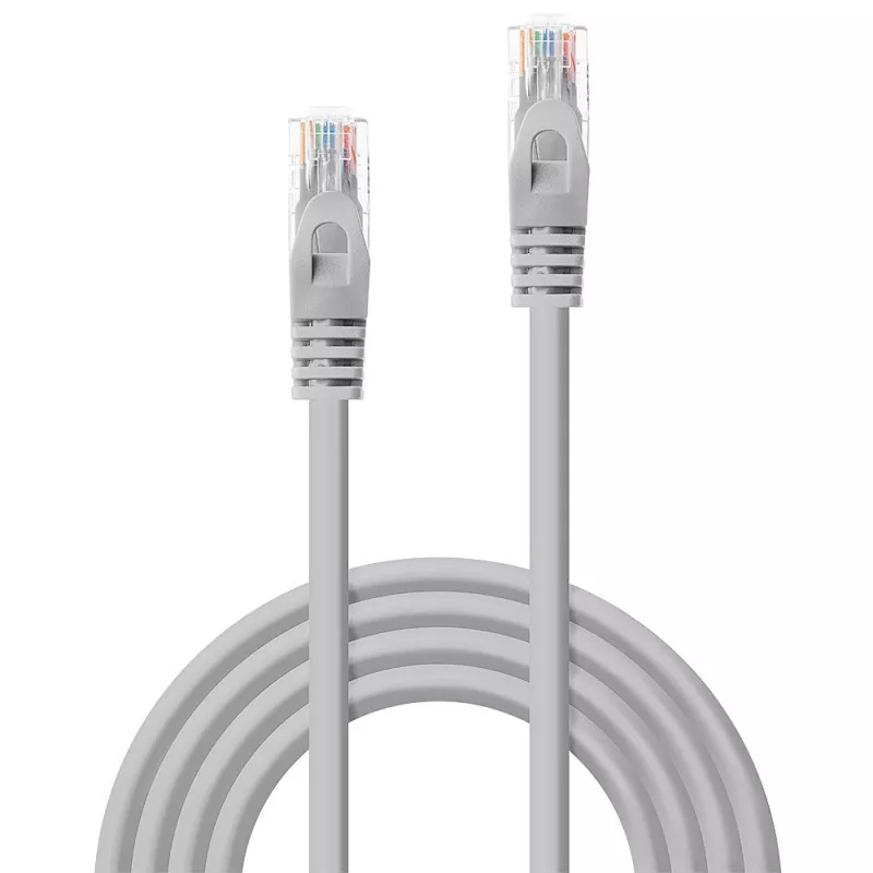 Lindy 0,5 m kabel sieciowy kat.5e U/UTP, szary