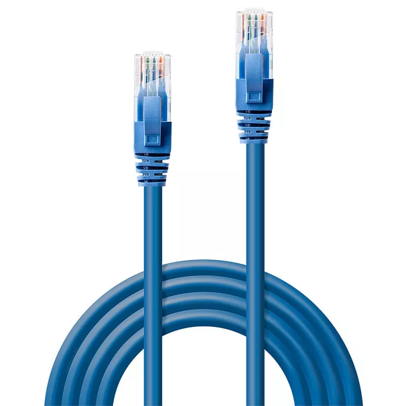 Kabel sieciowy Lindy 1m RJ-45 Cat6 U/UTP niebieski