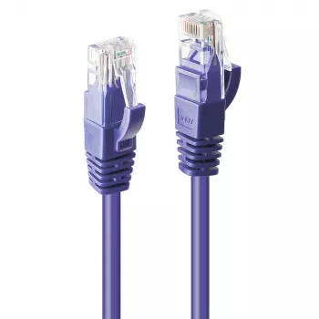 Kabel sieciowy Lindy 0.5m RJ-45 Cat6 U/UTP Fioletowy