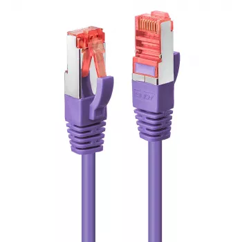 Kabel sieciowy Lindy RJ-45 Kat.6 0.5m RJ-45 Kat6 S/FTP Fioletowy