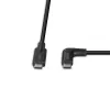 Kabel Lindy 1 m USB 3.2 Typ C, kąt prosty 90°, 10 Gb/s