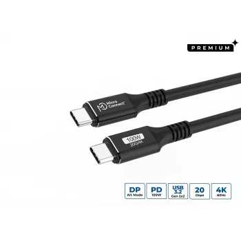 Microconnect MC-USBCC7 kabel USB USB 3.2 Gen 2x2 7 m USB C Czarny