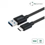 Microconnect ECO-USB3.2CA1 Kabel USB USB 3.2 Gen 2 (3.1 Gen 2) 1 m USB A USB C Czarny