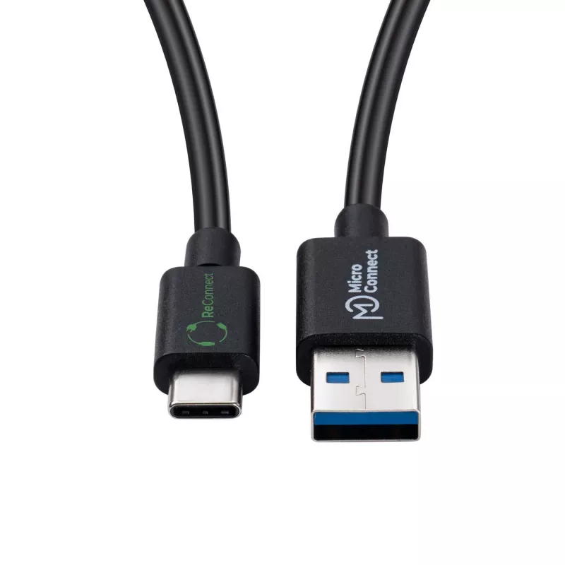 Microconnect ECO-USB3.2CA05 Kabel USB USB 3.2 Gen 2 (3.1 Gen 2) 0,5 m USB A USB C Czarny