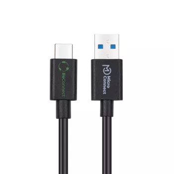 Kabel Microconnect ECO-USB3.2CA0.25 USB 3.2 Gen 2 (3.1 Gen 2) 0,25 m USB A USB C Czarny