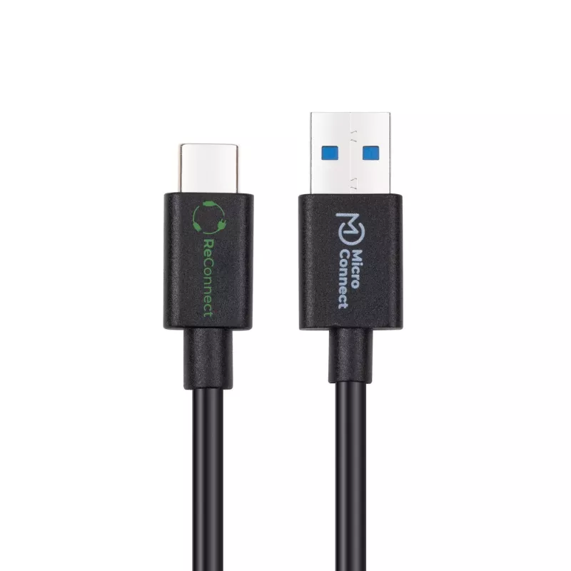 Kabel Microconnect ECO-USB3.2CA0.25 USB 3.2 Gen 2 (3.1 Gen 2) 0,25 m USB A USB C Czarny