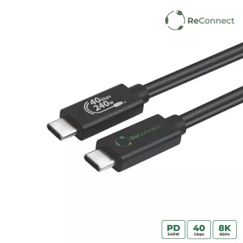 Kabel USB4 MicroConnect ReConnect ECO-USB4CC05 40 Gbps 100 W, USB-C do USB-C