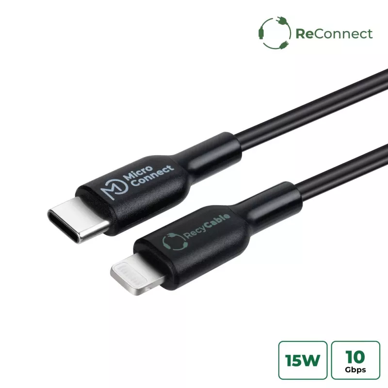 Kabel Microconnect ECO-USB3.1CL2 Lightning 2 m Czarny USB-C