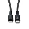 Kabel Microconnect ECO-USB3.1CL1 Lightning 1 m czarny ze złączem USB C