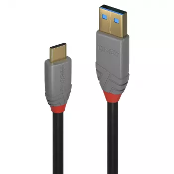 Kabel USB 3.2 Typ A na C Lindy 2 m, 10 Gb/s, 5 A PD, czarny