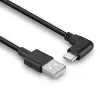 Lindy 1m kabel USB 2.0 typ A na wtyk USB-C kątowy