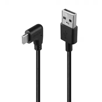 Kabel USB Lindy 32000 — USB 2.0, USB-A na USB-C, 0,5 m, czarny